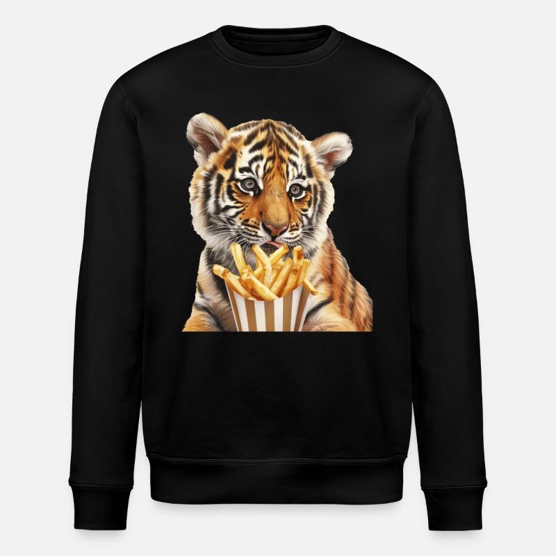 Tigre - Sweat bio ROLLER Stanley/Stella Unisexe - noir