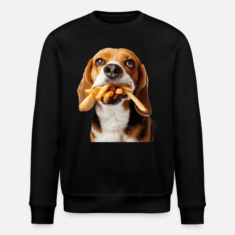 Beagle - Stanley/Stella Unisex Bio-Sweatshirt ROLLER - Schwarz