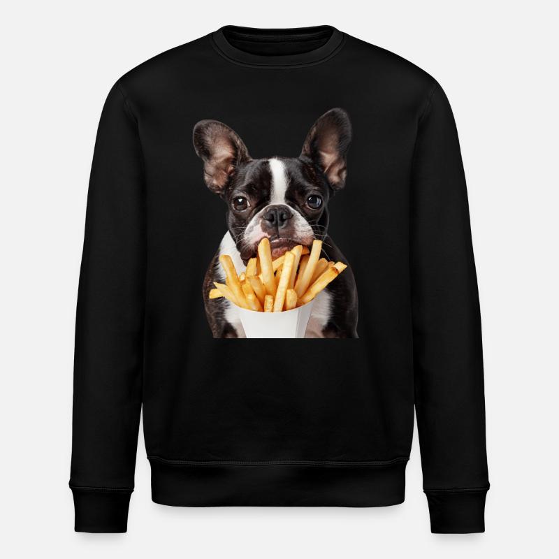 Boston Terrier - Sweat bio ROLLER Stanley/Stella Unisexe - noir