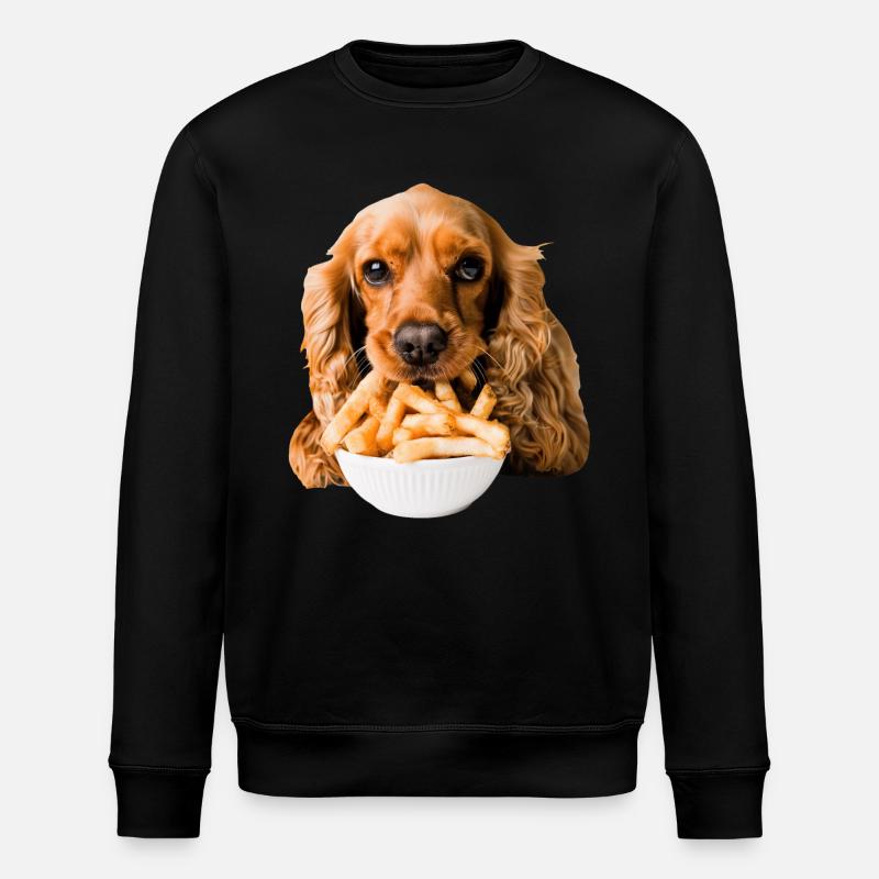Cocker Spaniel - Stanley/Stella ROLLER Unisex Organic Sweatshirt - black