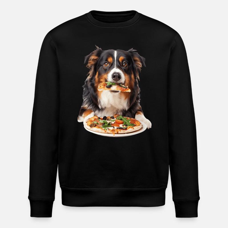 Australischer Schäferhund - Stanley/Stella Unisex Bio-Sweatshirt ROLLER - Schwarz