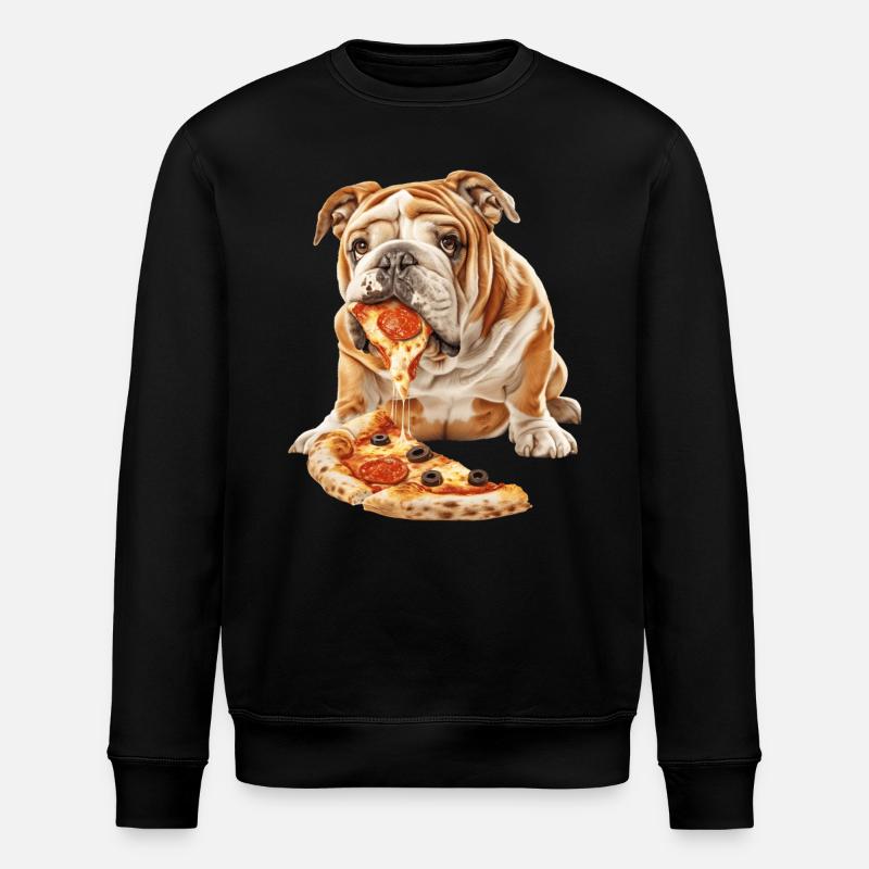 Bulldogge - Stanley/Stella Unisex Bio-Sweatshirt ROLLER - Schwarz