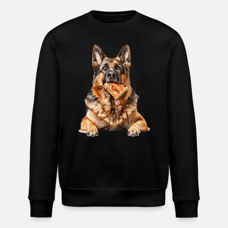 German Shepherd - Stanley/Stella ROLLER Unisex Organic Sweatshirt - black