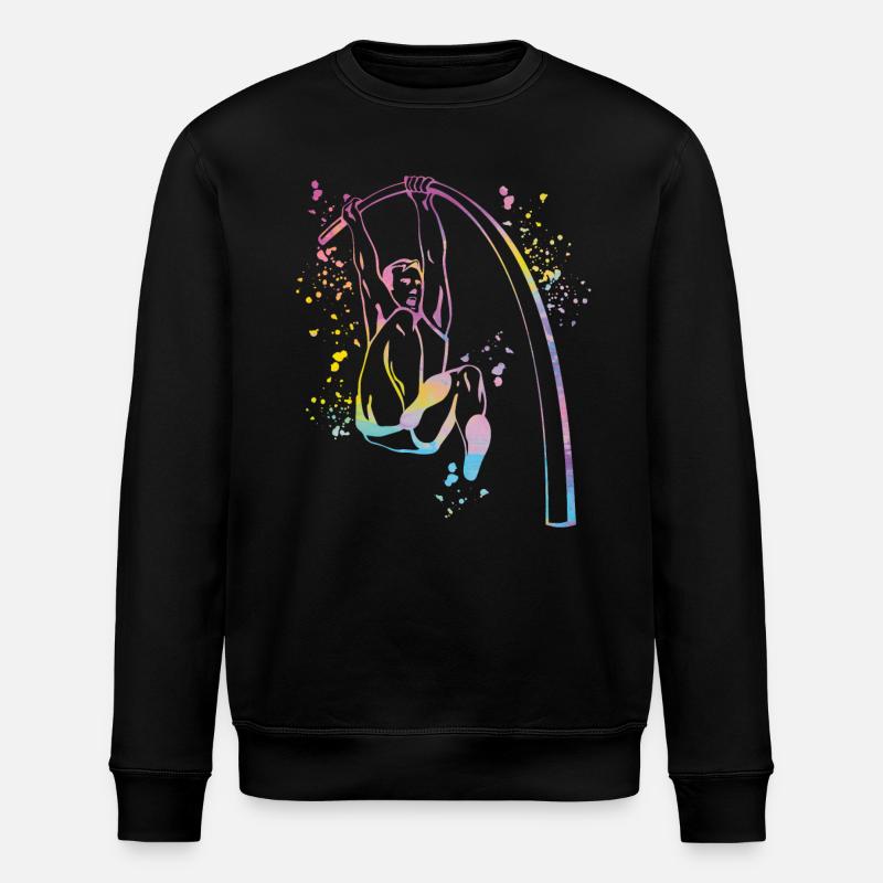 Pole Vaulter Kids Pole Vault - Stanley/Stella ROLLER Unisex Organic Sweatshirt - black