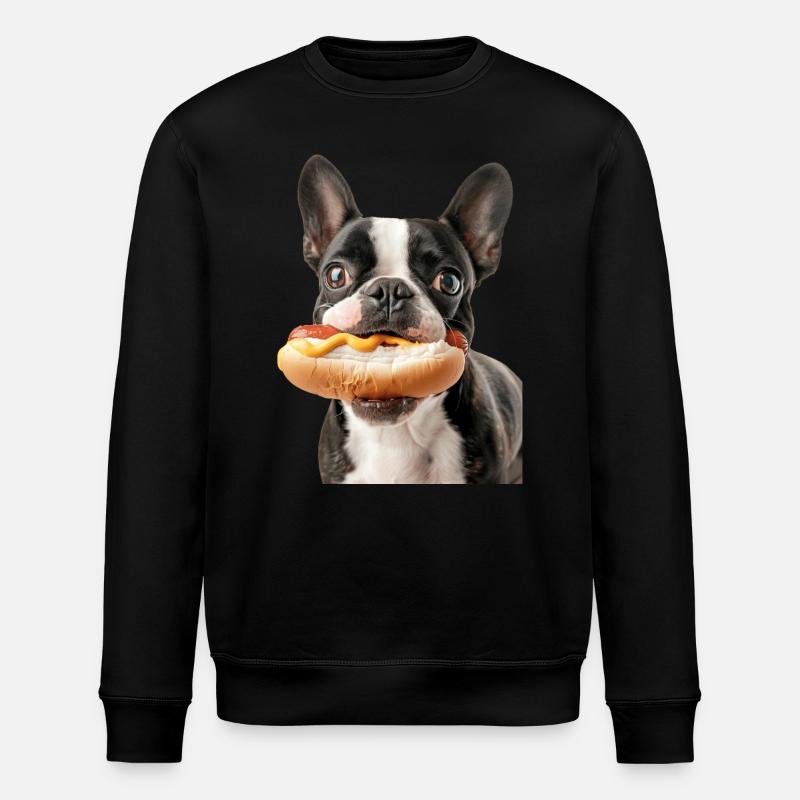 Boston Terrier - Sweat bio ROLLER Stanley/Stella Unisexe - noir