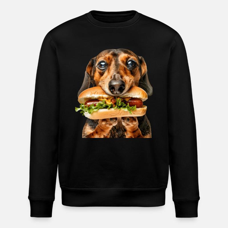 Dackel - Stanley/Stella Unisex Bio-Sweatshirt ROLLER - Schwarz