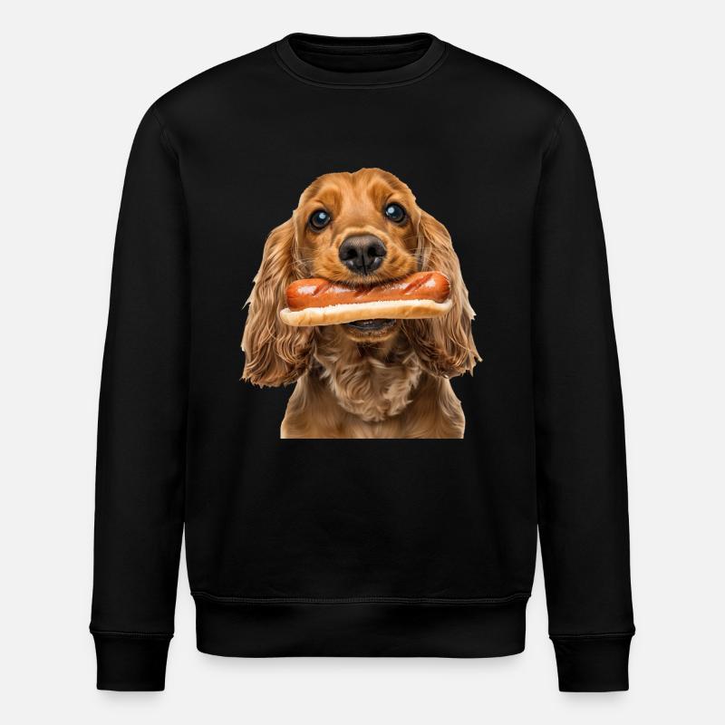 Cocker Spaniel - Stanley/Stella Unisex Bio-Sweatshirt ROLLER - Schwarz