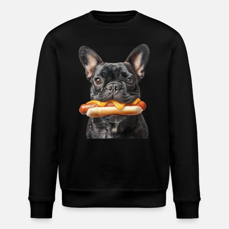Bouledogue français - Sweat bio ROLLER Stanley/Stella Unisexe - noir