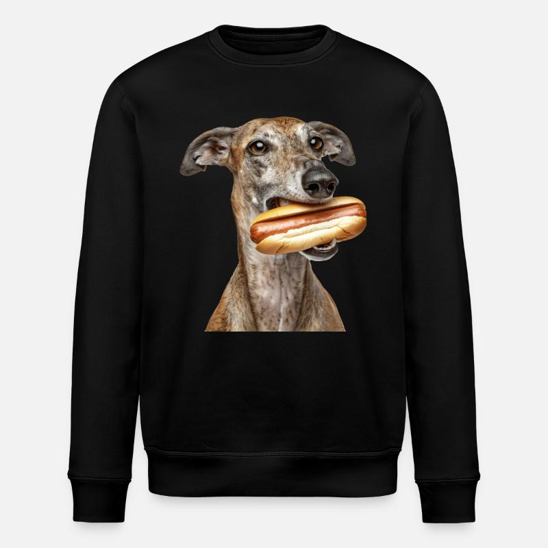 Windhund - Stanley/Stella Unisex Bio-Sweatshirt ROLLER - Schwarz