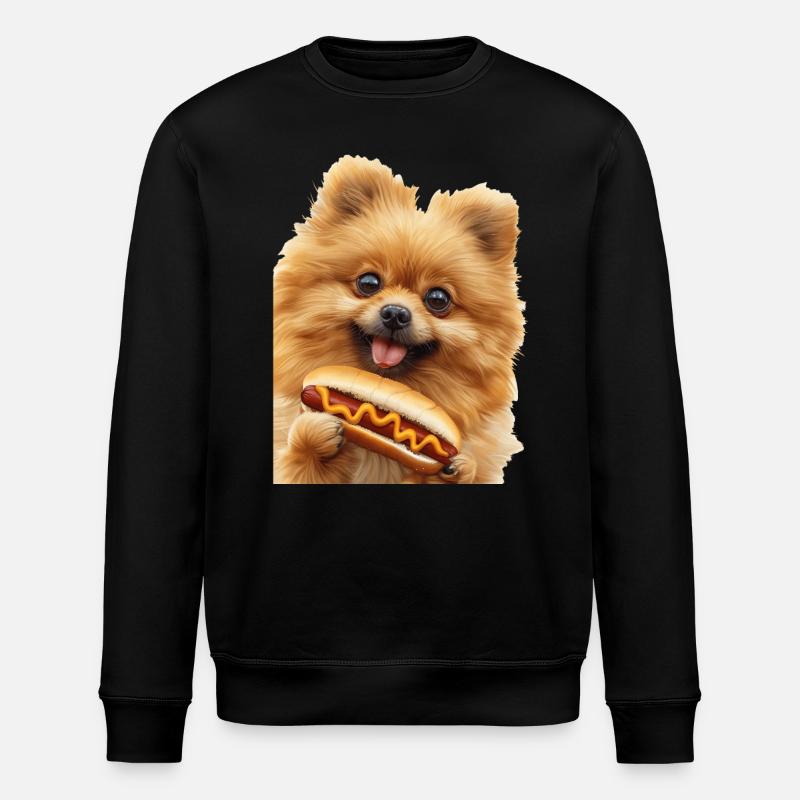 Zwergspitz - Stanley/Stella Unisex Bio-Sweatshirt ROLLER - Schwarz