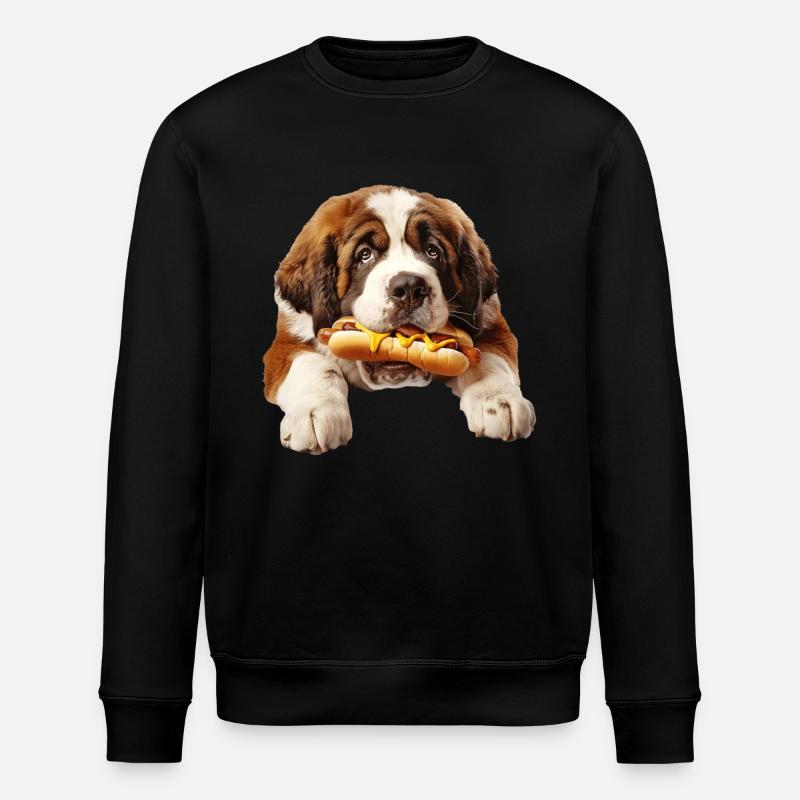 Bernhardiner - Stanley/Stella Unisex Bio-Sweatshirt ROLLER - Schwarz