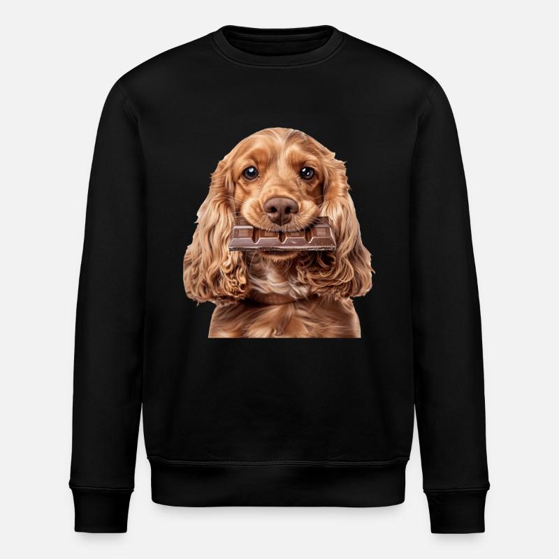 Cocker Spaniel - Sweat bio ROLLER Stanley/Stella Unisexe - noir