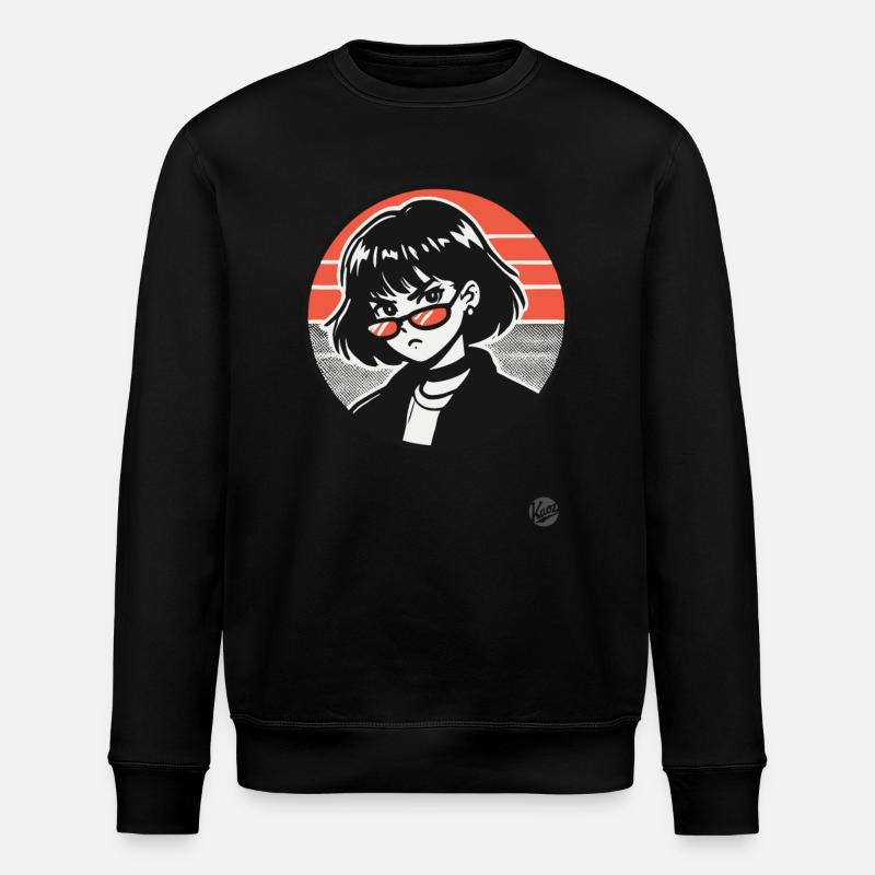 Dieses Mädchen bedeutet Ärger - Stanley/Stella Unisex Bio-Sweatshirt ROLLER - Schwarz