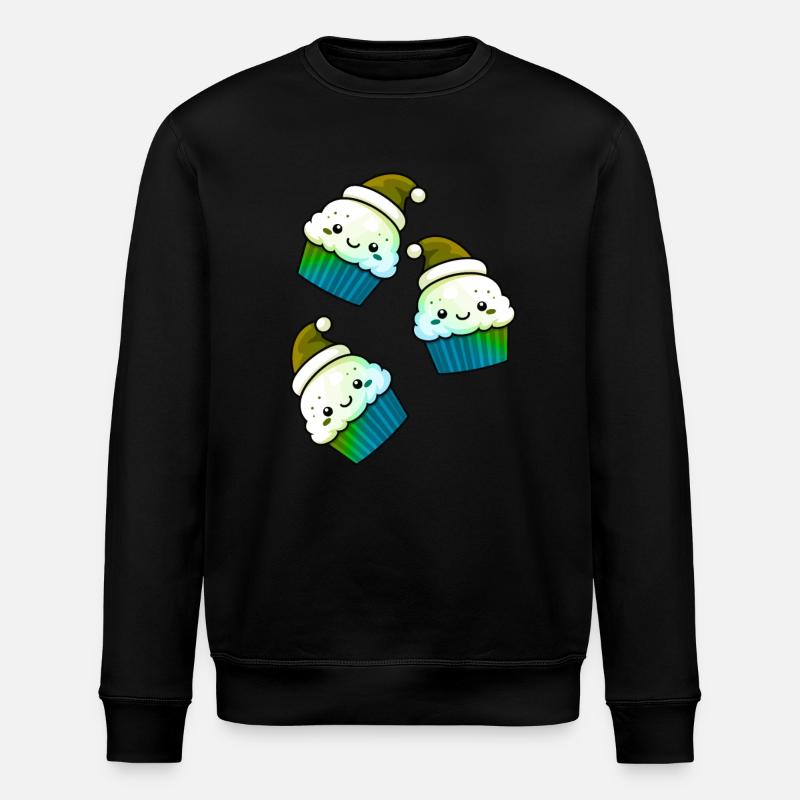 Cupcake Cake Cuisson Noël - Sweat bio ROLLER Stanley/Stella Unisexe - noir