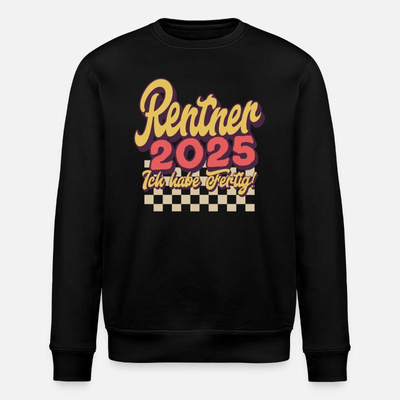 Rentner 2025 - Stanley/Stella Unisex Bio-Sweatshirt ROLLER - Schwarz