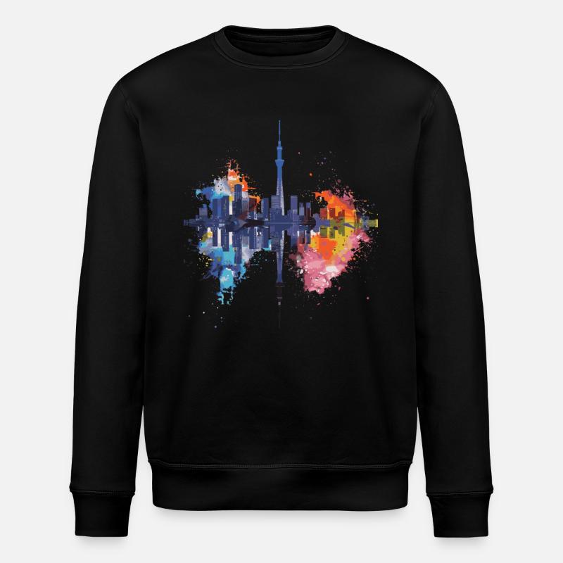 Fukuoka - Sweat bio ROLLER Stanley/Stella Unisexe - noir