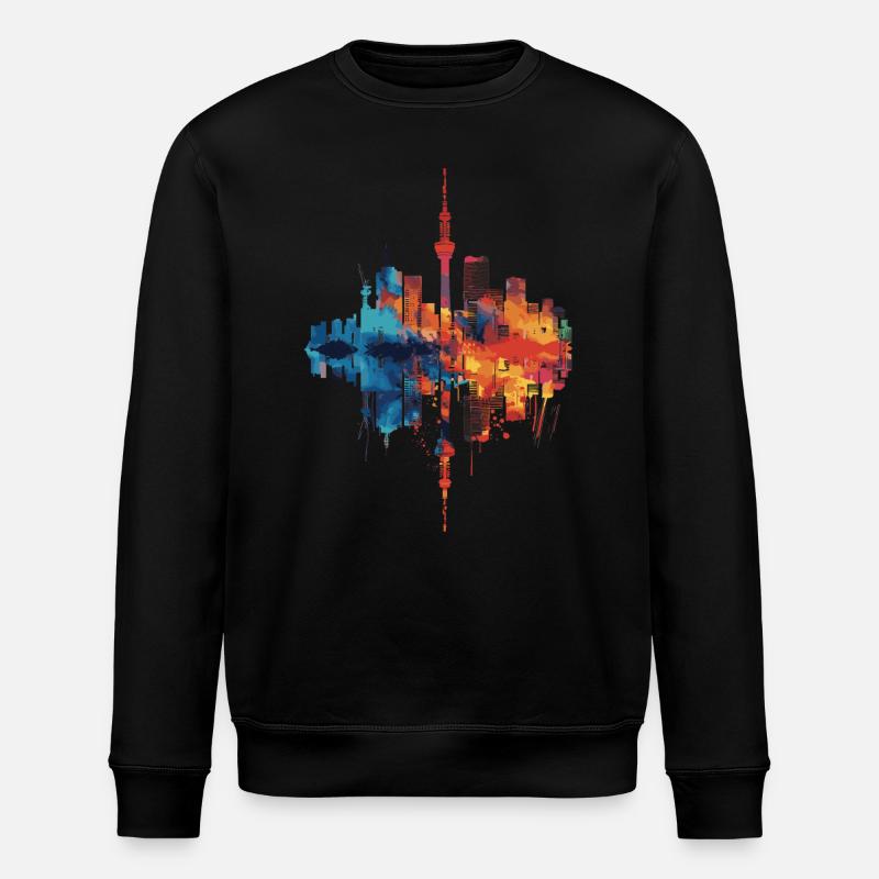 Hitachinaka - Stanley/Stella ROLLER Unisex Organic Sweatshirt - black