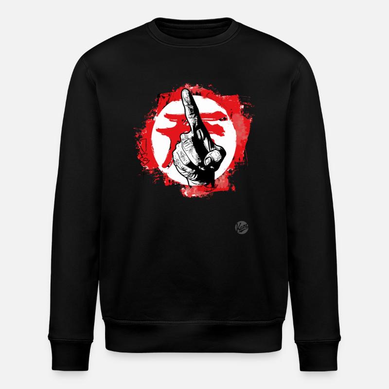 pointer avec l’index - Sweat bio ROLLER Stanley/Stella Unisexe - noir