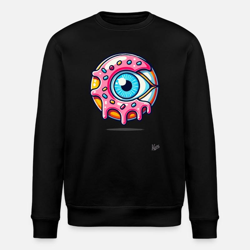 Beignet Monster Eye - Sweat bio ROLLER Stanley/Stella Unisexe - noir