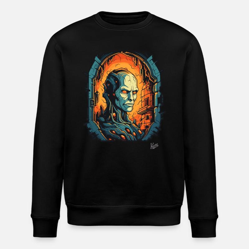 Cyborg-Technologie-Kerker - Stanley/Stella Unisex Bio-Sweatshirt ROLLER - Schwarz