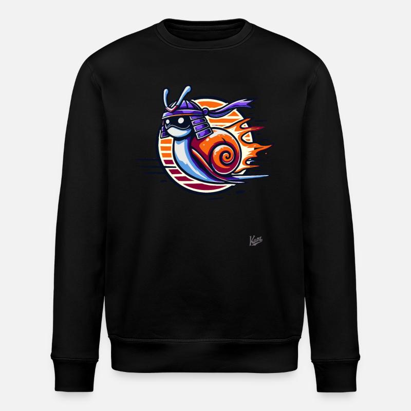 Samouraï japonais Turbo Snail - Sweat bio ROLLER Stanley/Stella Unisexe - noir