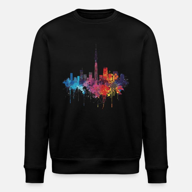 Heute - Stanley/Stella Unisex Bio-Sweatshirt ROLLER - Schwarz