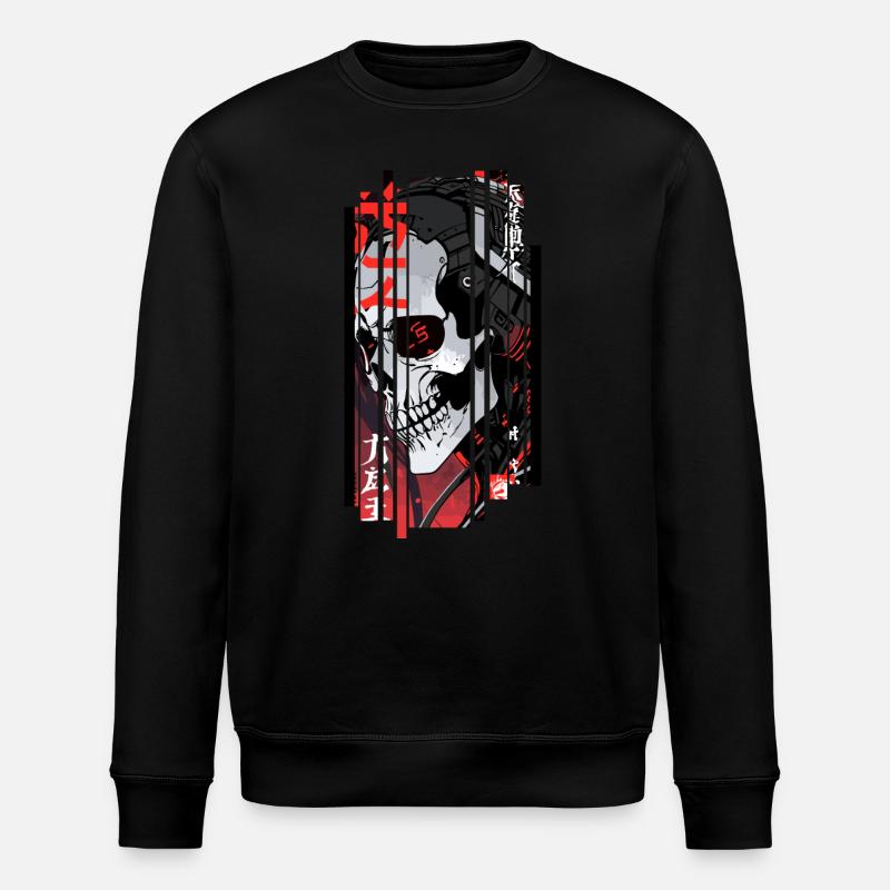 Cyborg crane noir kanji - Sweat bio ROLLER Stanley/Stella Unisexe - noir