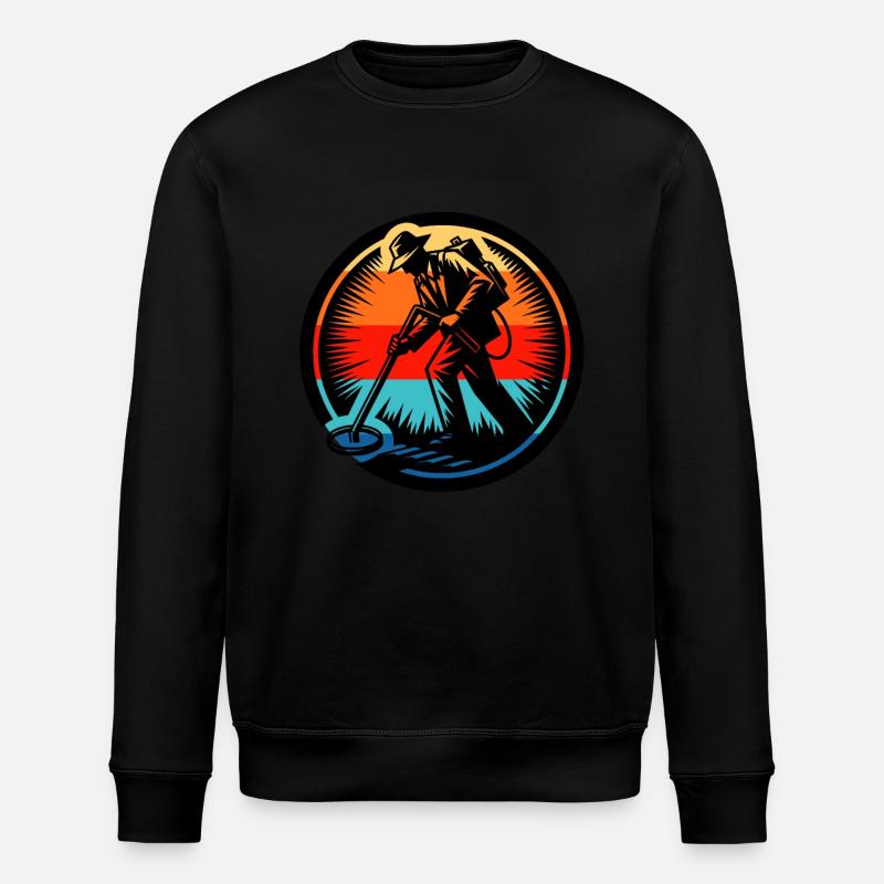 Sondeln Metalldetektor - Stanley/Stella Unisex Bio-Sweatshirt ROLLER - Schwarz