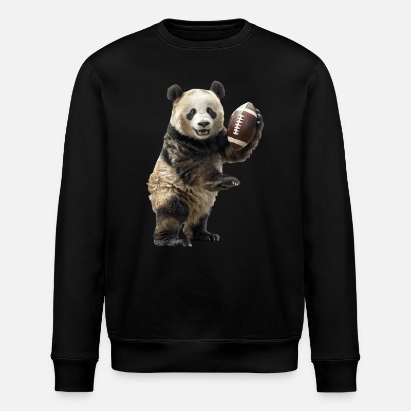 Ballon de football panda géant - Sweat bio ROLLER Stanley/Stella Unisexe - noir