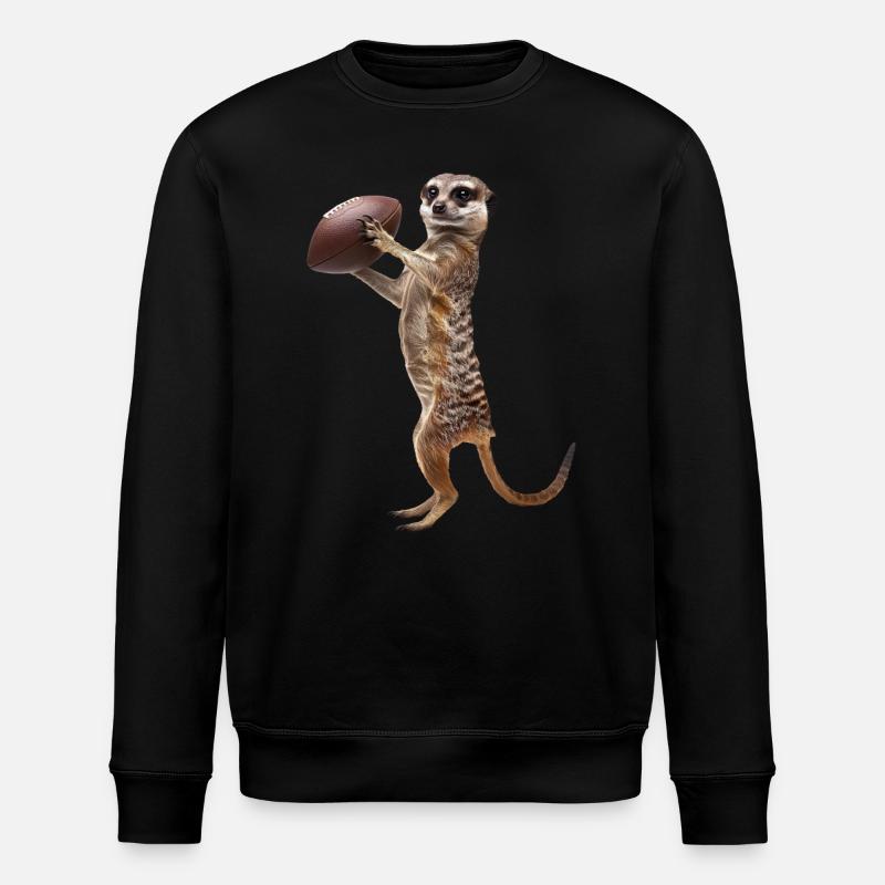 Football de suricate - Sweat bio ROLLER Stanley/Stella Unisexe - noir