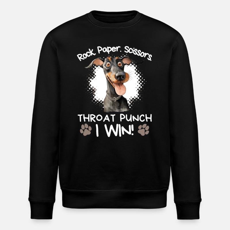 Roche Papier Ciseaux Doberman Sarcastique - Sweat bio ROLLER Stanley/Stella Unisexe - noir
