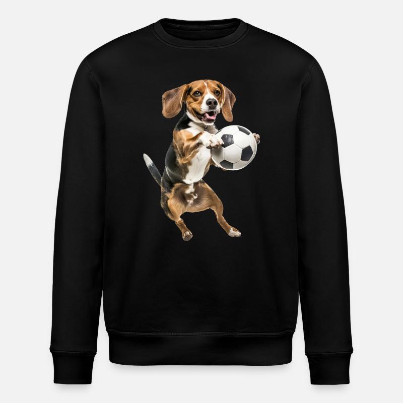 Beagle - Stanley/Stella Unisex Bio-Sweatshirt ROLLER - Schwarz