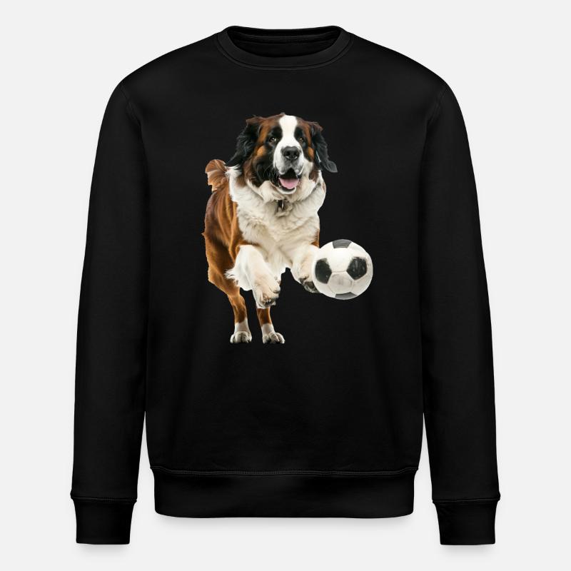 Bernhardiner - Stanley/Stella Unisex Bio-Sweatshirt ROLLER - Schwarz