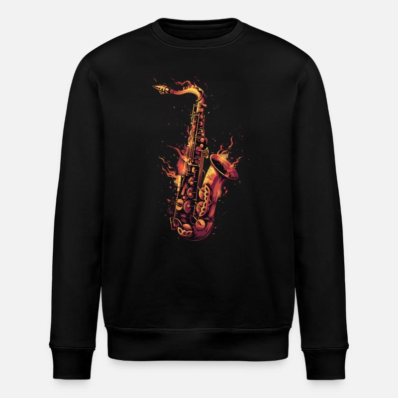 Saxophone - Sweat bio ROLLER Stanley/Stella Unisexe - noir