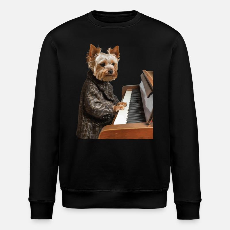 Yorkshire Terrier - Stanley/Stella Unisex Bio-Sweatshirt ROLLER - Schwarz