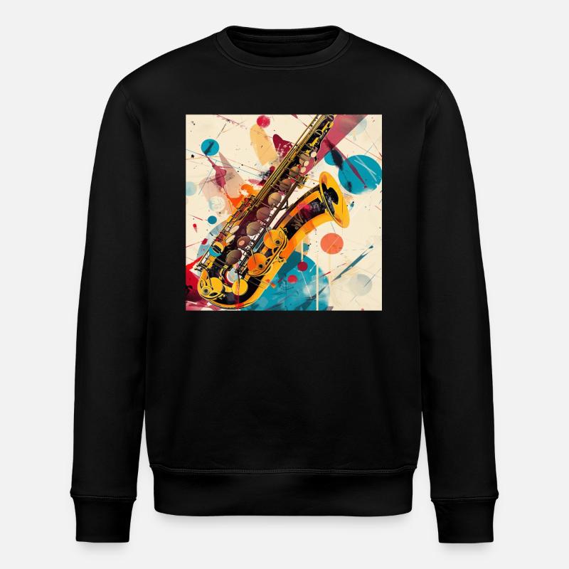 Saxophone - Sweat bio ROLLER Stanley/Stella Unisexe - noir
