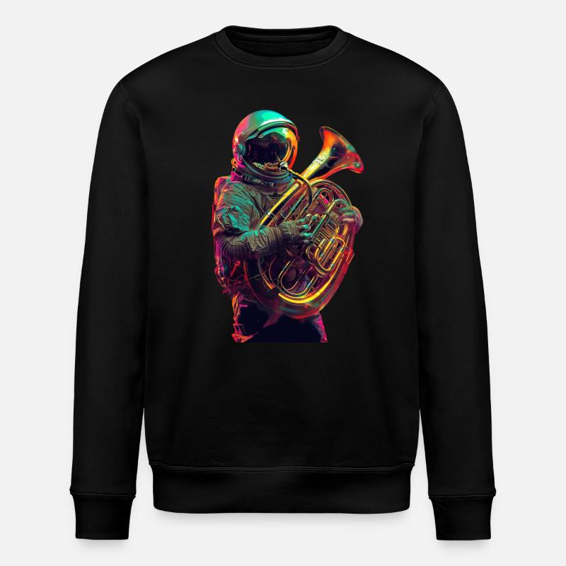 Astronaut Tuba - Stanley/Stella Unisex Bio-Sweatshirt ROLLER - Schwarz