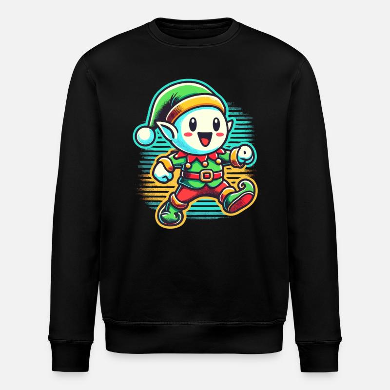Joyeux Noël Gnome Dessin Animé - Sweat bio ROLLER Stanley/Stella Unisexe - noir