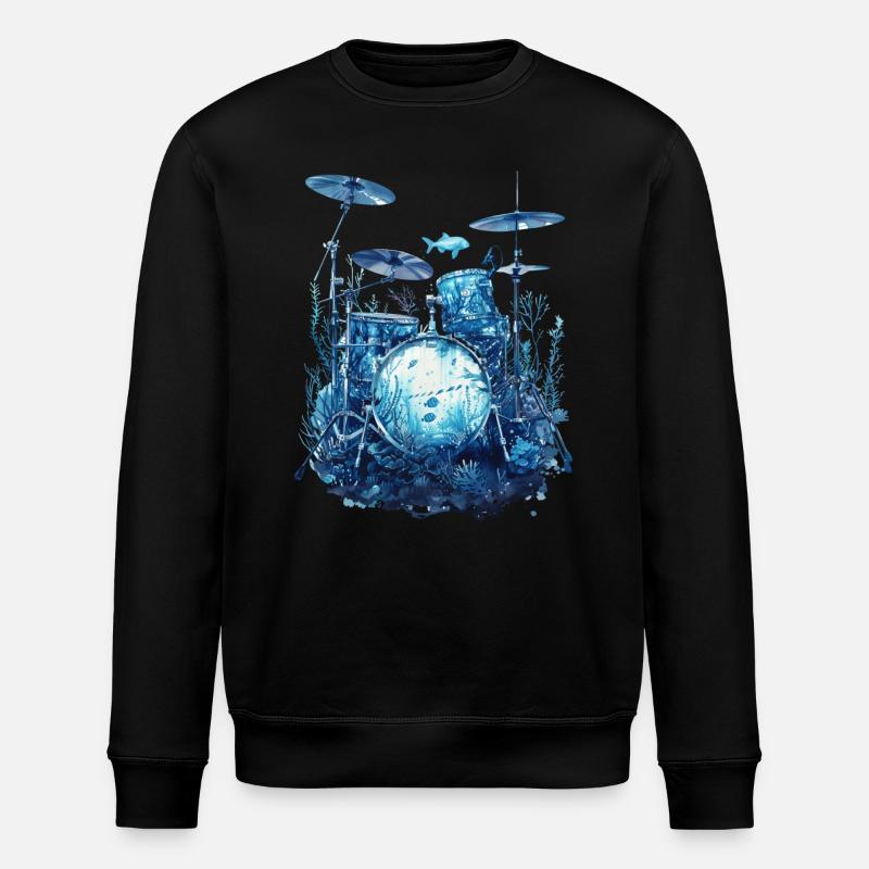 Fûts de poisson - Sweat bio ROLLER Stanley/Stella Unisexe - noir