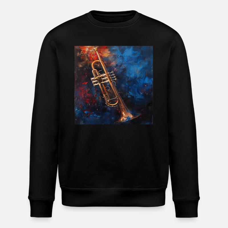 Trompete - Stanley/Stella Unisex Bio-Sweatshirt ROLLER - Schwarz