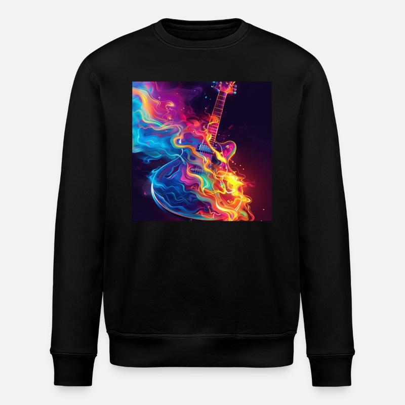 Gitarre - Stanley/Stella Unisex Bio-Sweatshirt ROLLER - Schwarz