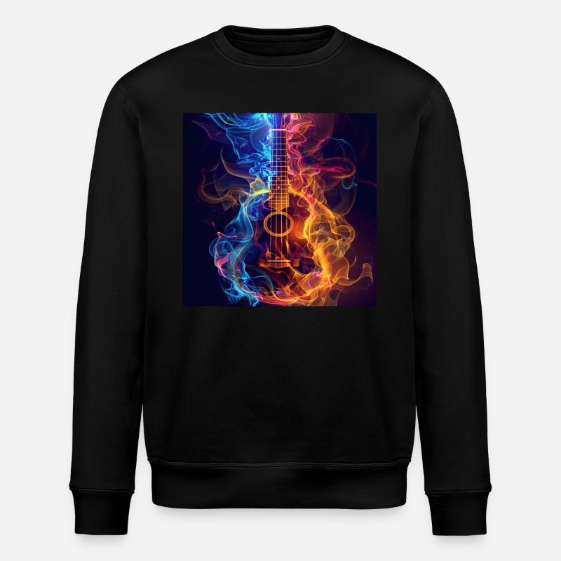 Ukulele - Stanley/Stella ROLLER Unisex Organic Sweatshirt - black