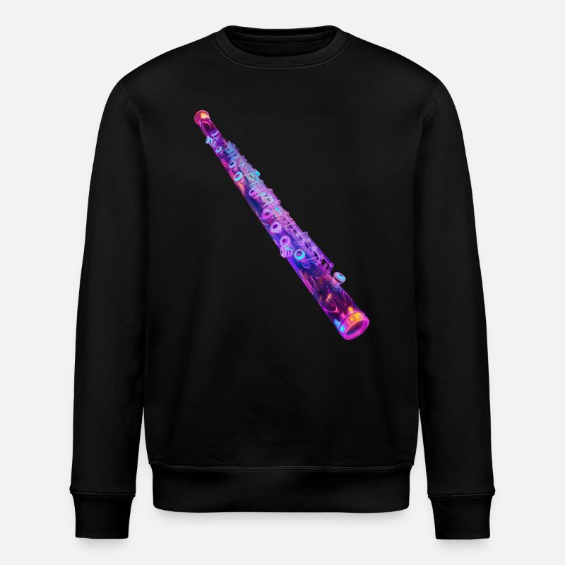 Querflöte - Stanley/Stella Unisex Bio-Sweatshirt ROLLER - Schwarz