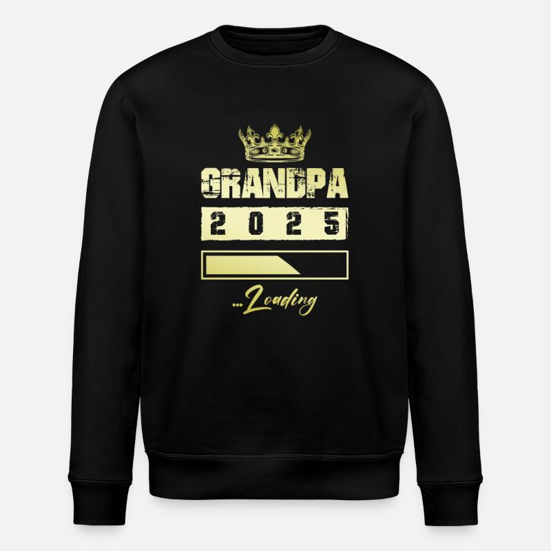 Opa 2025 Loading Grandpa - Stanley/Stella Unisex Bio-Sweatshirt ROLLER - Schwarz