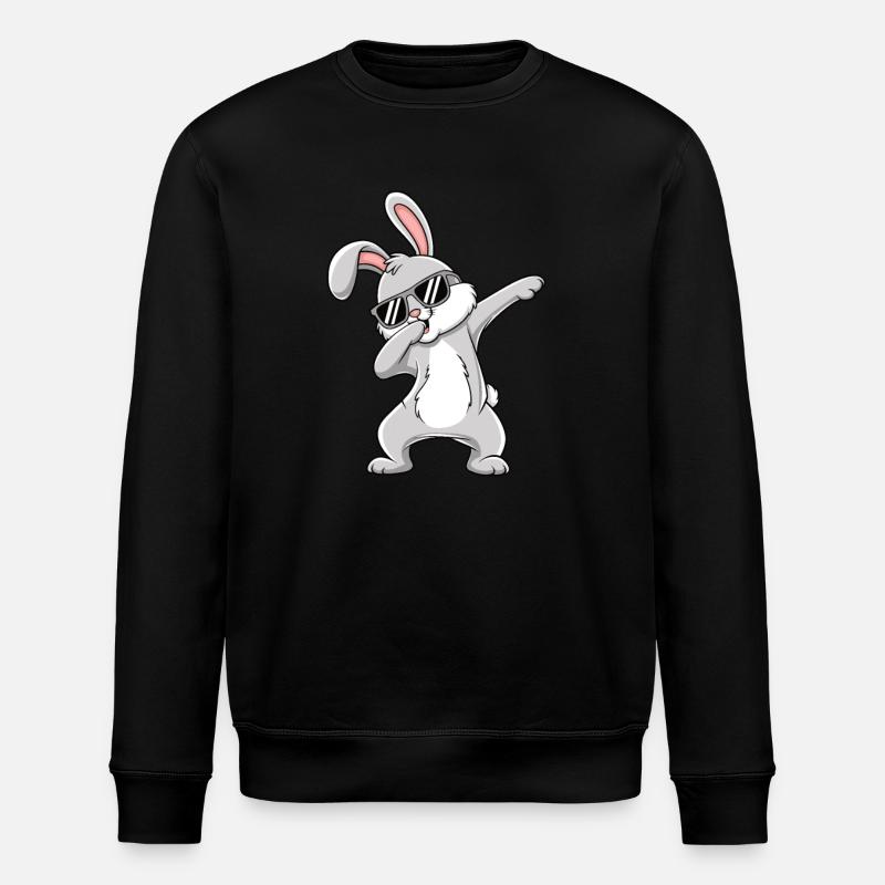 Dubbing Bunny - Stanley/Stella Unisex Bio-Sweatshirt ROLLER - Schwarz