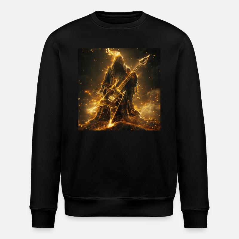 Gitarre - Stanley/Stella Unisex Bio-Sweatshirt ROLLER - Schwarz
