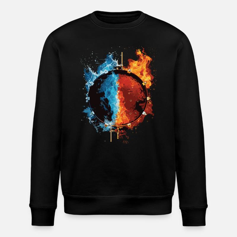 Schlagzeug - Stanley/Stella Unisex Bio-Sweatshirt ROLLER - Schwarz