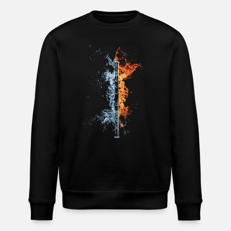 Querflöte - Stanley/Stella Unisex Bio-Sweatshirt ROLLER - Schwarz