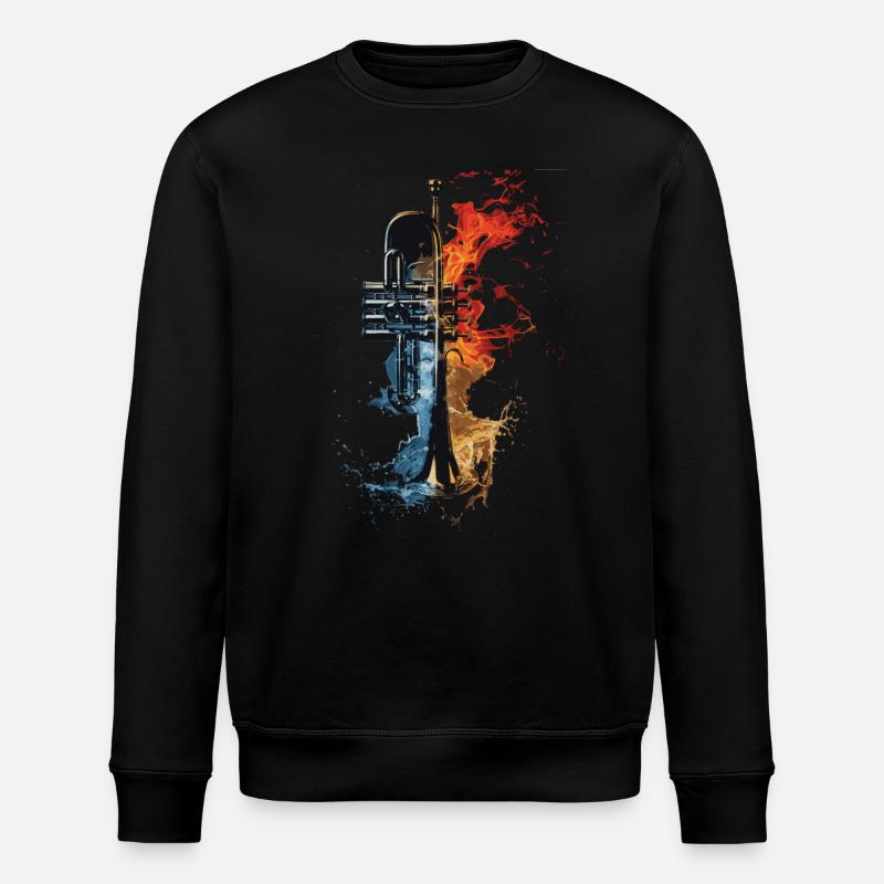 Trompete - Stanley/Stella Unisex Bio-Sweatshirt ROLLER - Schwarz