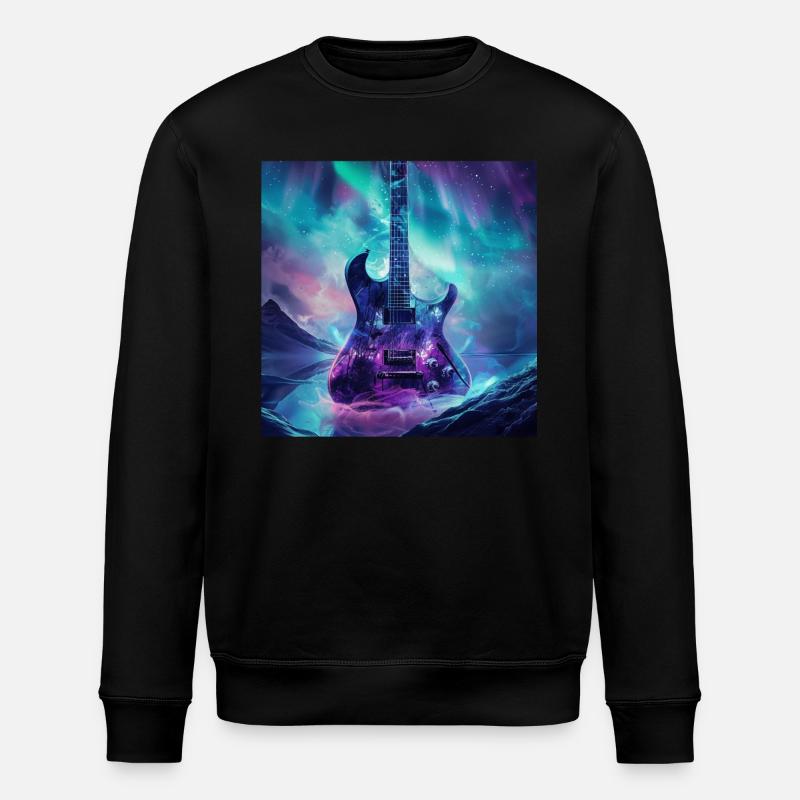 Gitarre - Stanley/Stella Unisex Bio-Sweatshirt ROLLER - Schwarz